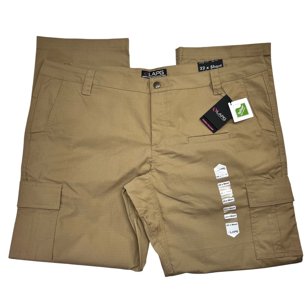 LAPG‎ Womens Stretch Ops Tactical Pants Ripstop Brown 22 Short WS2001 NWT